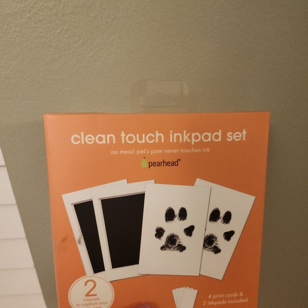 Pearhead Clean Touch Inkpad Set for Pets - Black